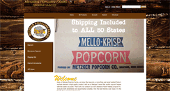 Desktop Screenshot of metzgerpopcorn.com
