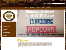 Tablet Screenshot of metzgerpopcorn.com